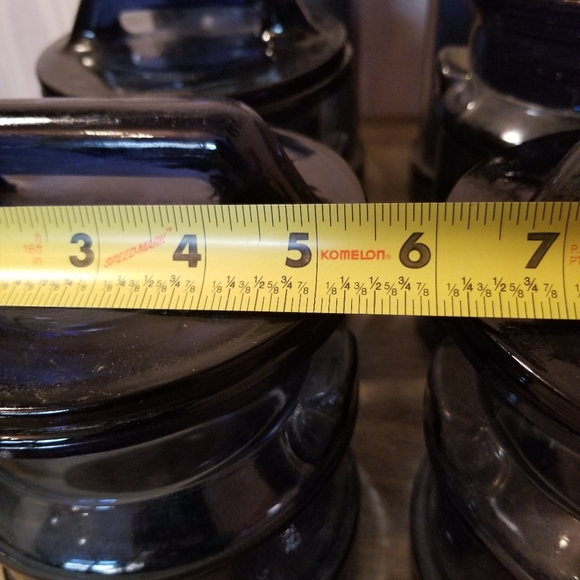 L. E. Smith Cobalt Blue Milk Can Canister Set - Picture 9 of 11